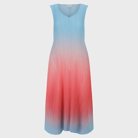Alquema | Long Estrella Dress / Peach Echo