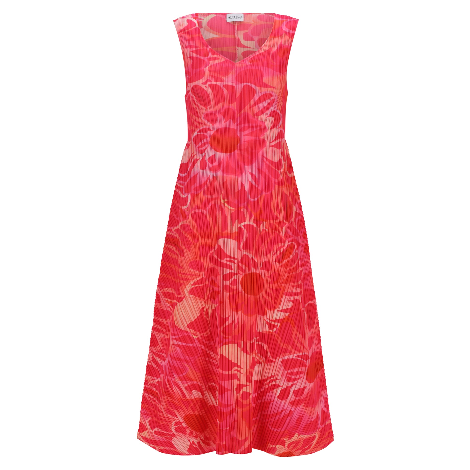 Long Estrella Dress in Pebble Flower