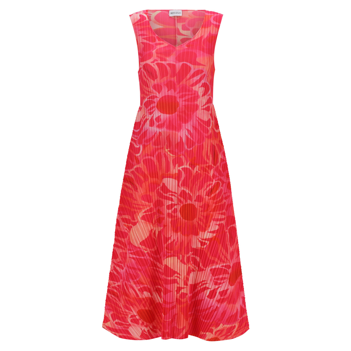 Long Estrella Dress in Pebble Flower