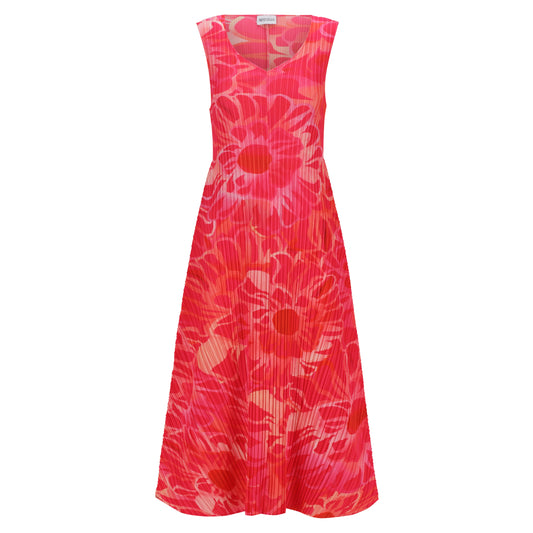 Long Estrella Dress in Pebble Flower