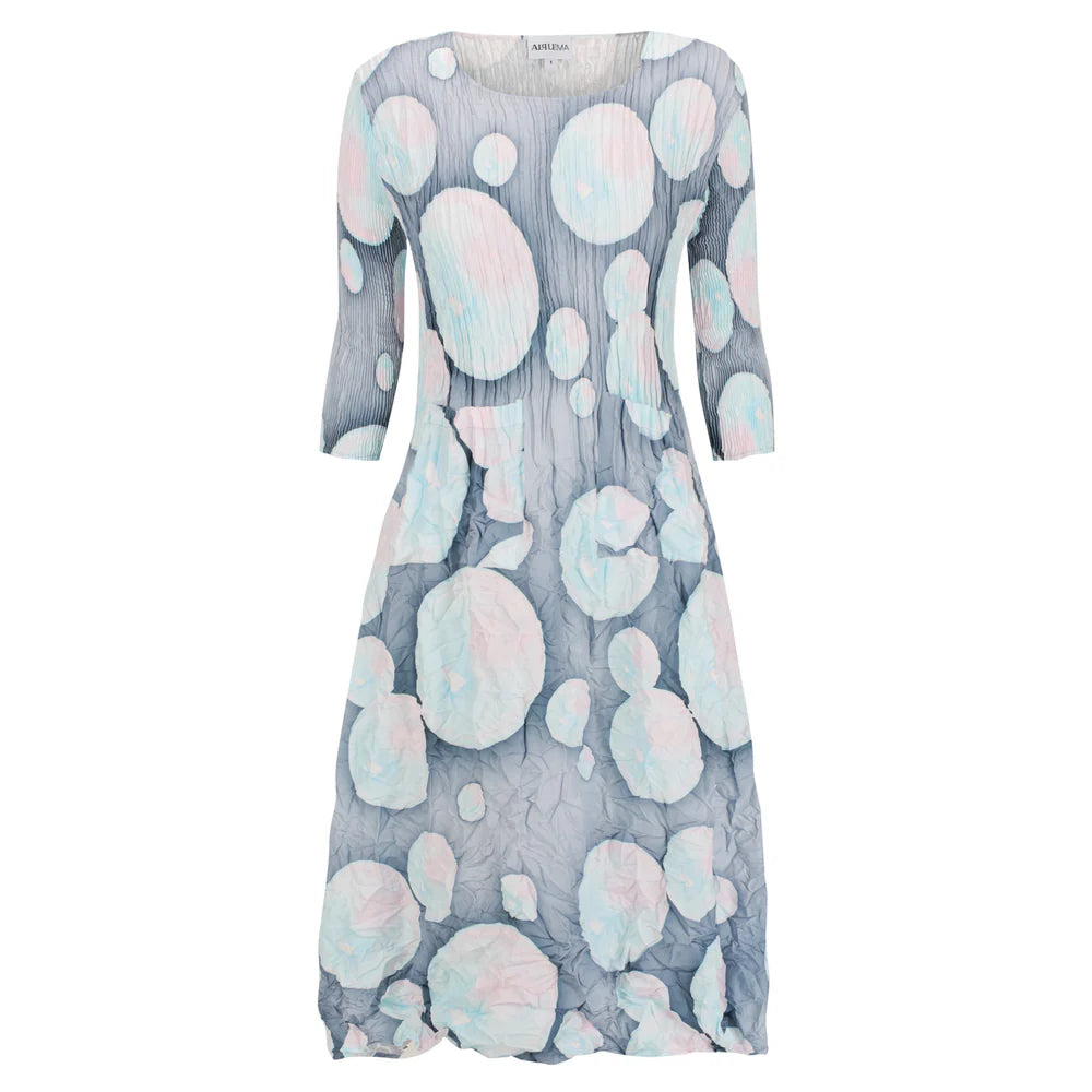 Alquema | 3/4 Sleeve Smash Pocket Dress / Bubbles