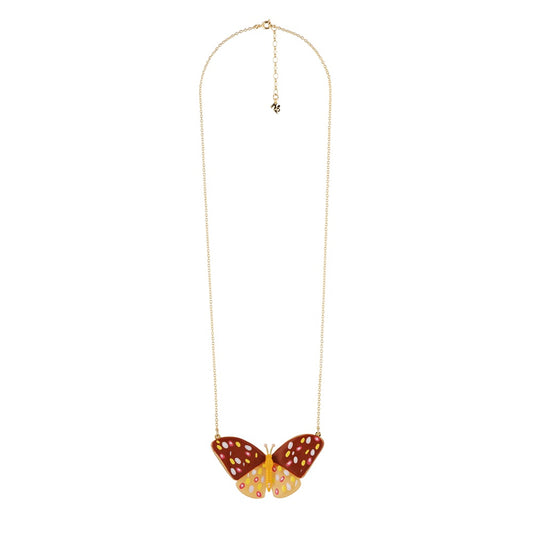 Envol Graphique Butterfly Brown Necklace
