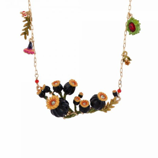 Poppies, Flower Bunches Necklace | afch3081