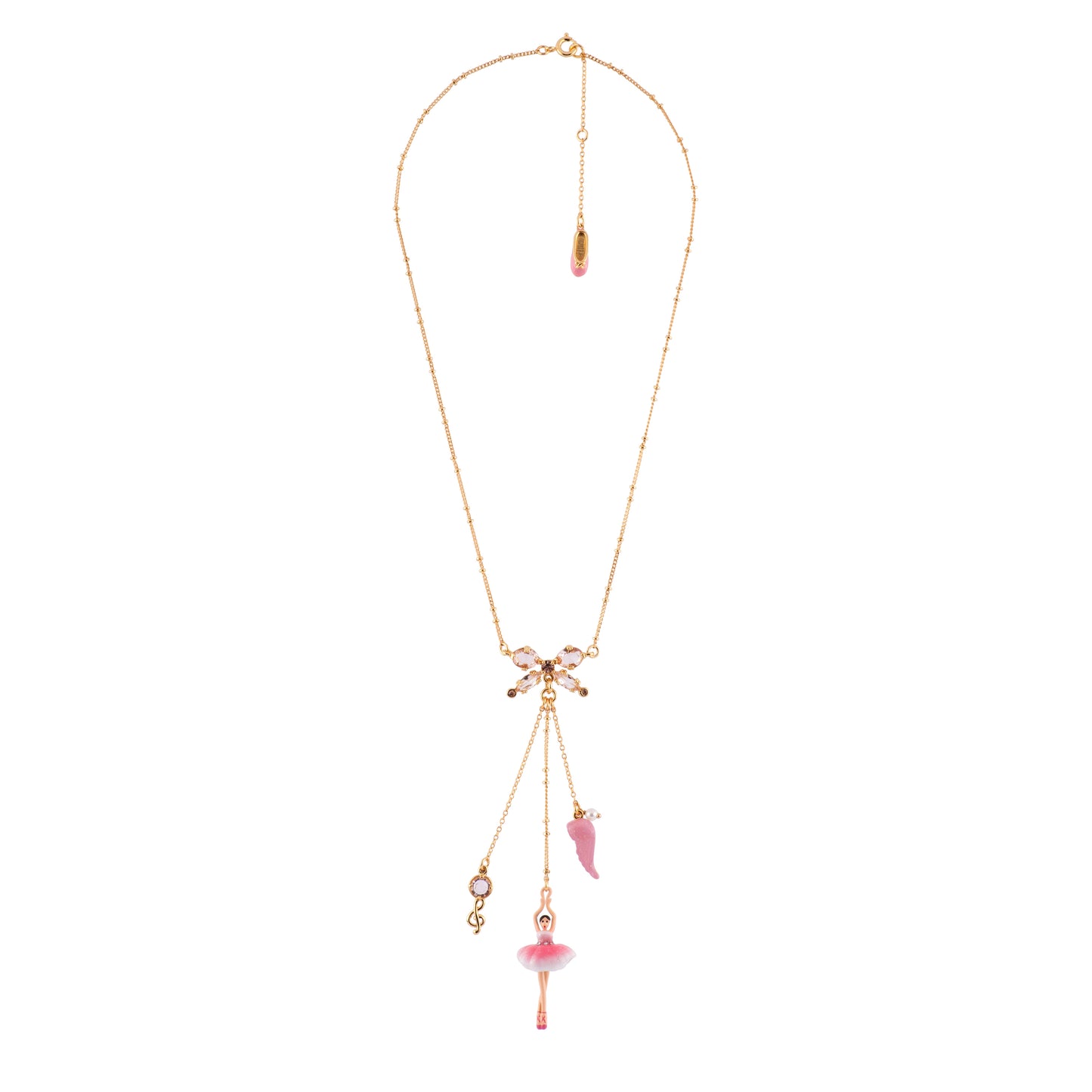 Pas de Deux Multi-Éléments Sparkling Pink Necklace