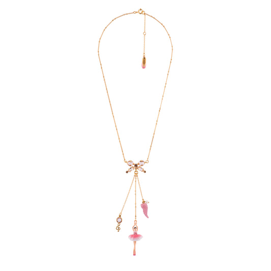 Pas de Deux Multi-Éléments Sparkling Pink Necklace