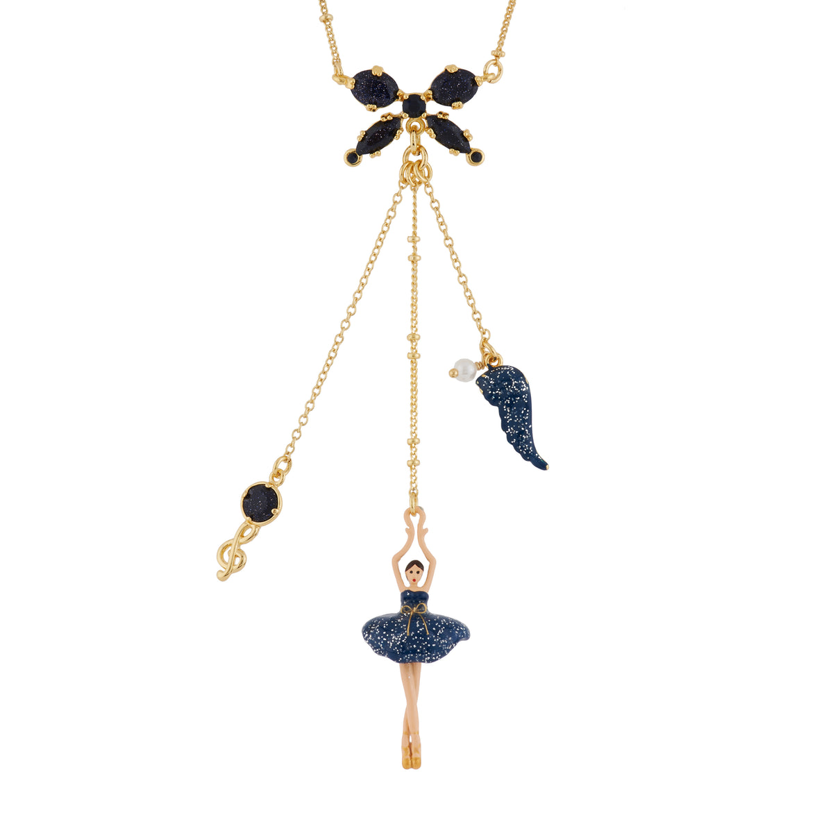 Pas De Deux Multi-Éléments Midnight Blue Necklace | AGDD3021