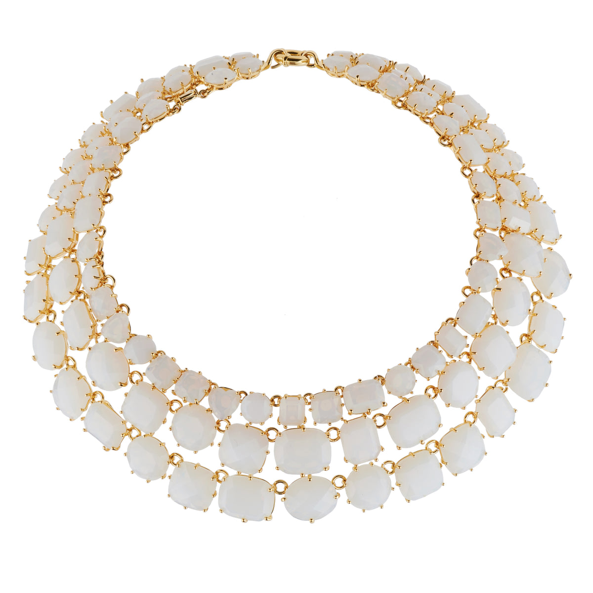 Triple Row La Diamantine 49Cm Opal Necklace | agld3171