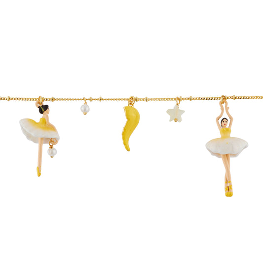 Pas De Deux Multi-Elements Gradient Grenadine Bracelet