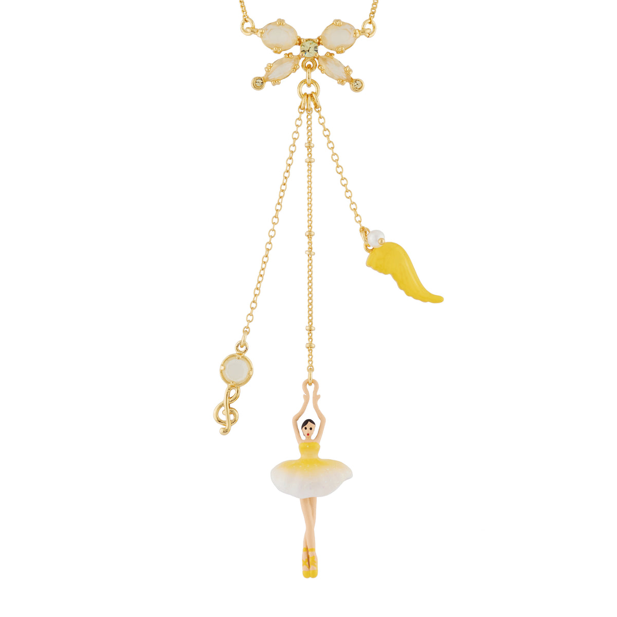 Pas De Deux Multi-Éléments Gradient Yellow Necklace | AHDD3021