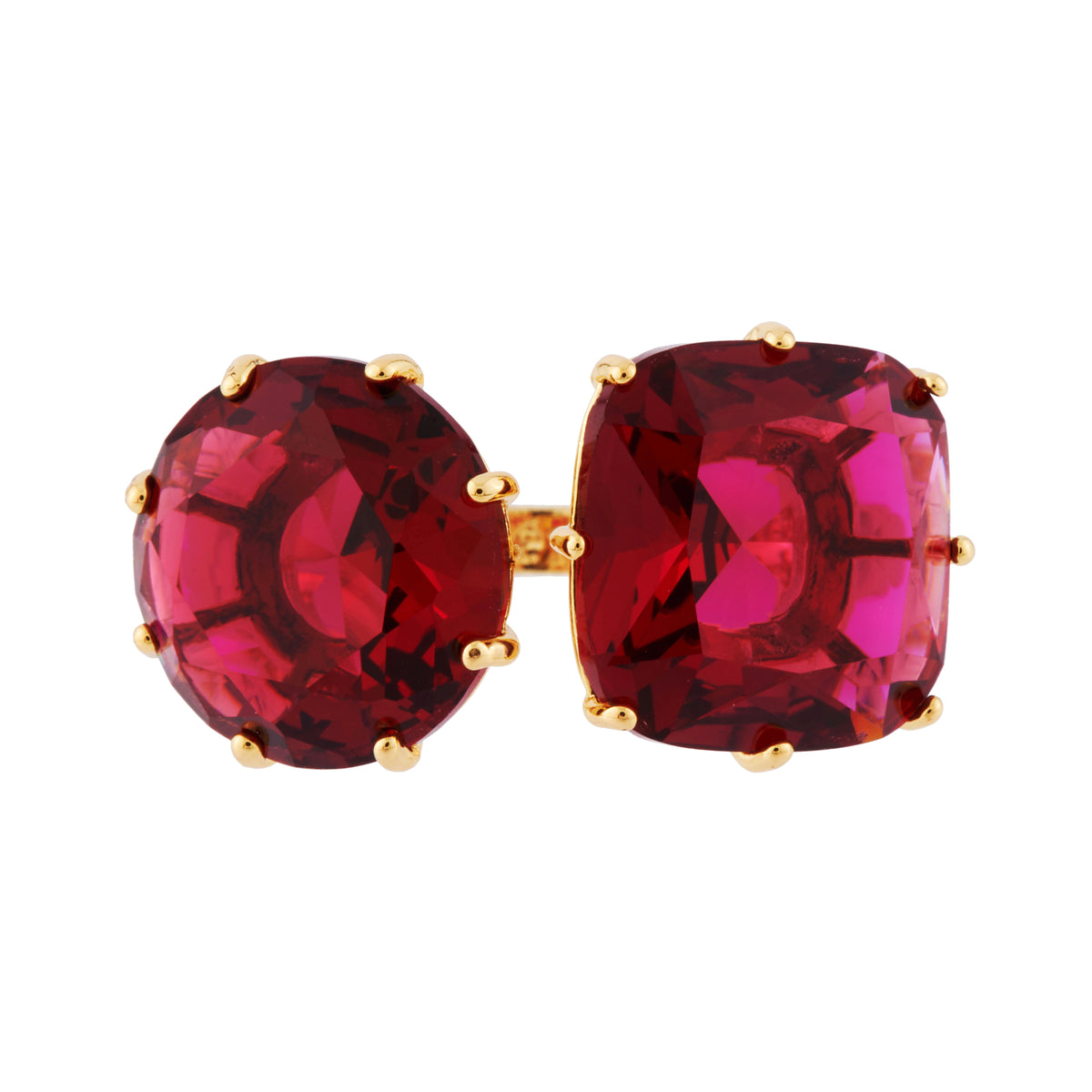 La Diamantine 2 Big Stones Citrine Rings | AHLD6111