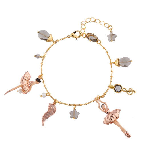 Pas De Deux Multi-Éléments Pink Gold Bracelet