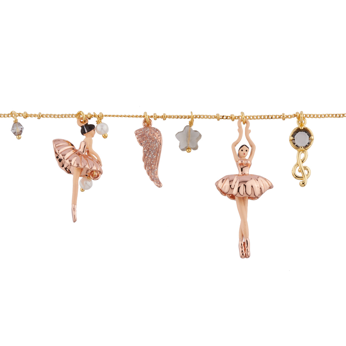 Pas De Deux Multi-Éléments Pink Gold Bracelet | AIDD2032