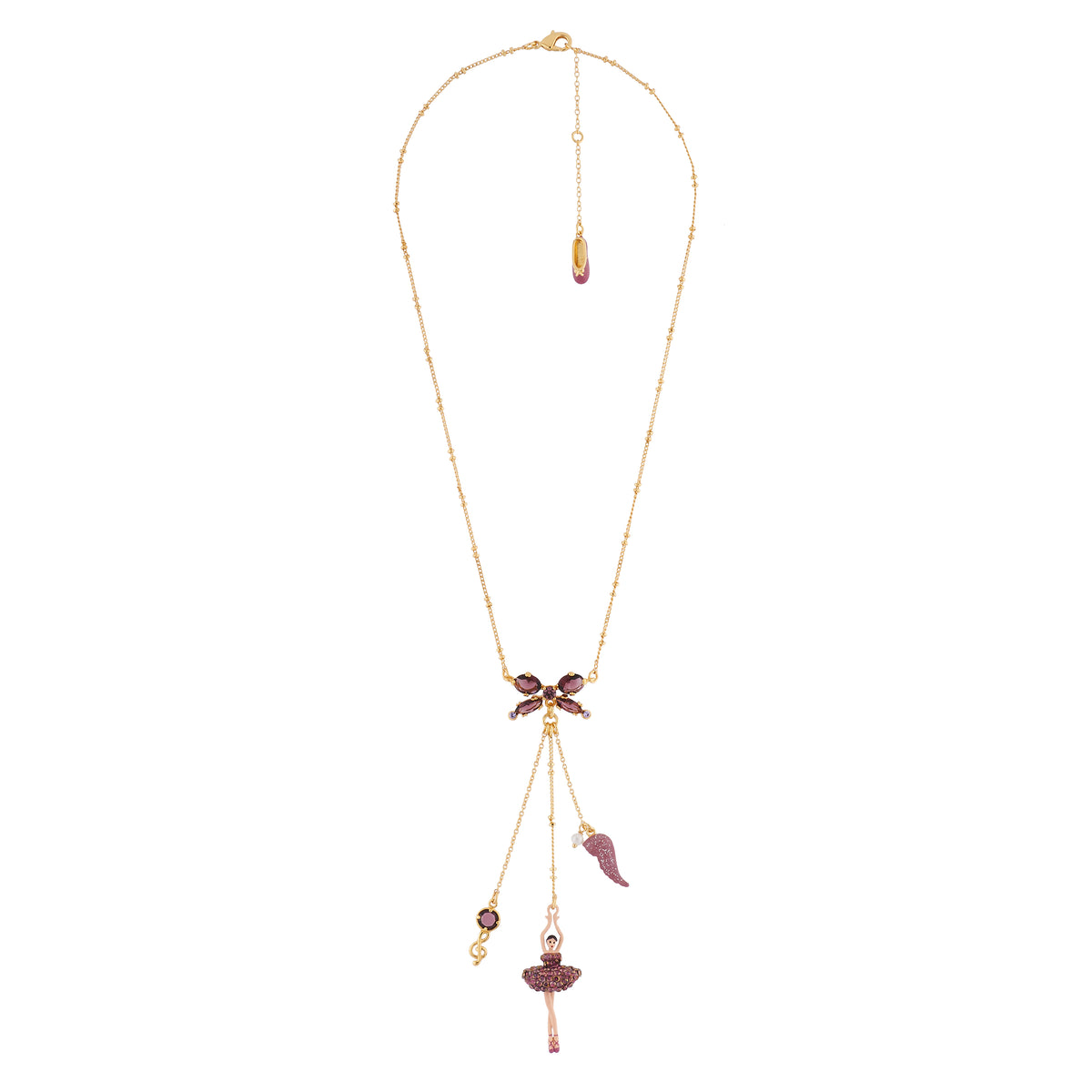 Pas de Deux Lux Rhinestones Lilac Necklace | AIDDL3021