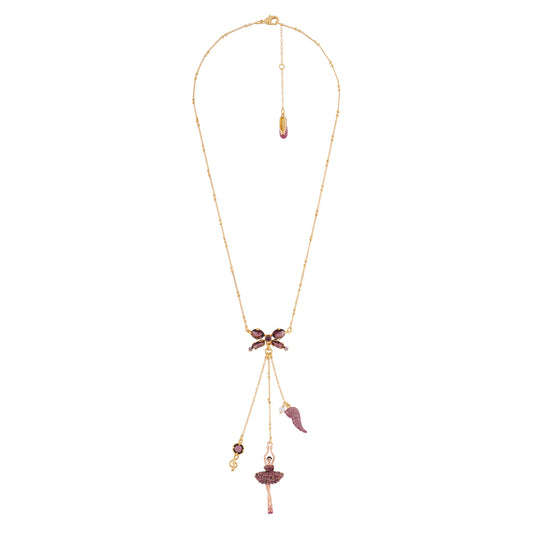 Pas de Deux Lux Rhinestones Lilac Necklace | AIDDL3021
