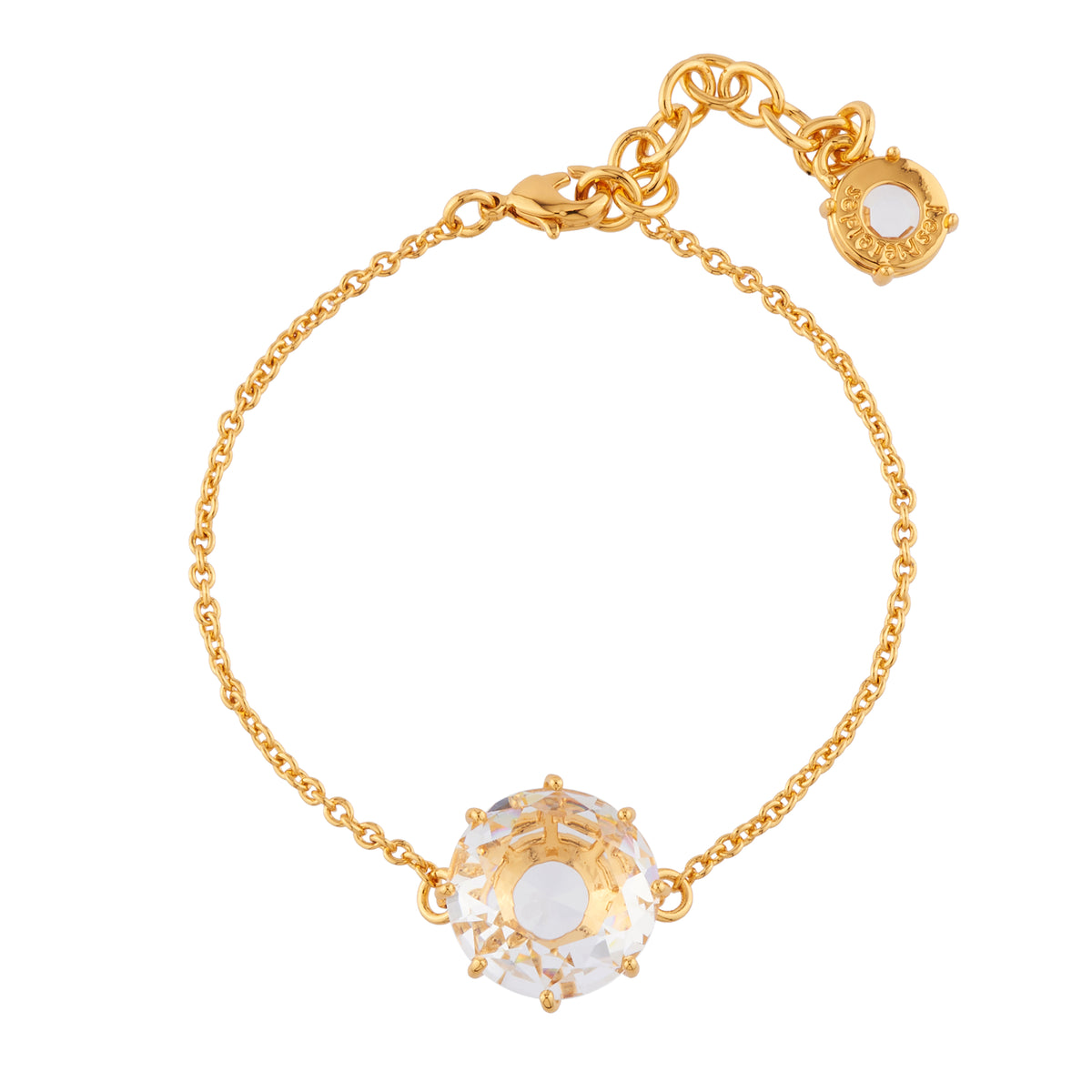 Crystal Round Stone La Diamantine Thin Bracelet | AILD2022-1