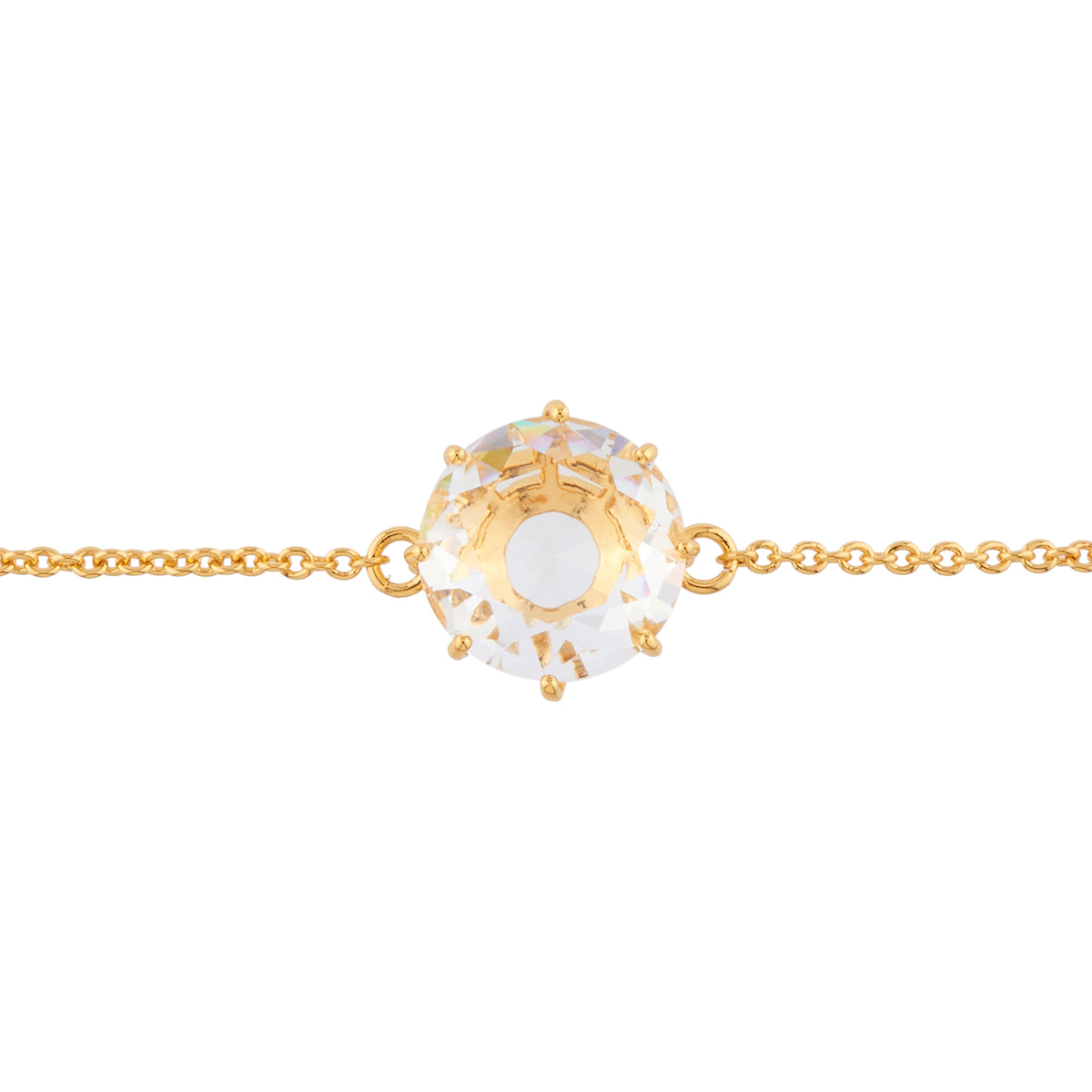 Crystal Round Stone La Diamantine Thin Bracelet | AILD2022-1