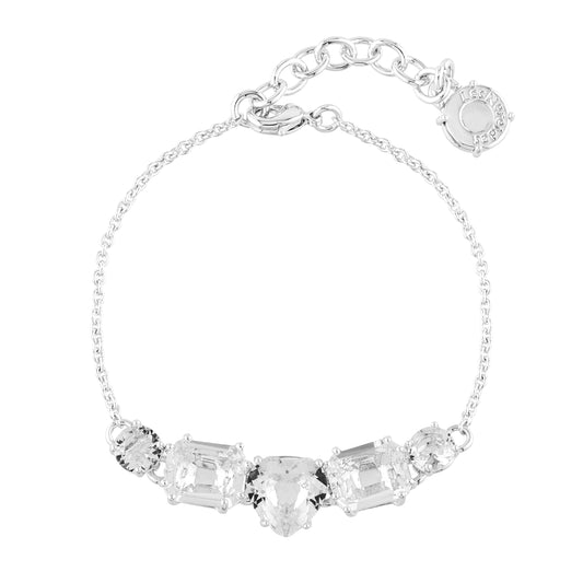 Silver 5 Stones La Diamantine Thin Bracelet