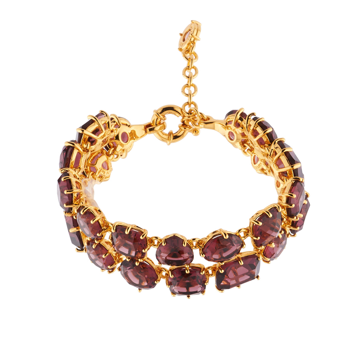 Plum Two Row La Diamantine Luxurious Bracelet | AILD2161