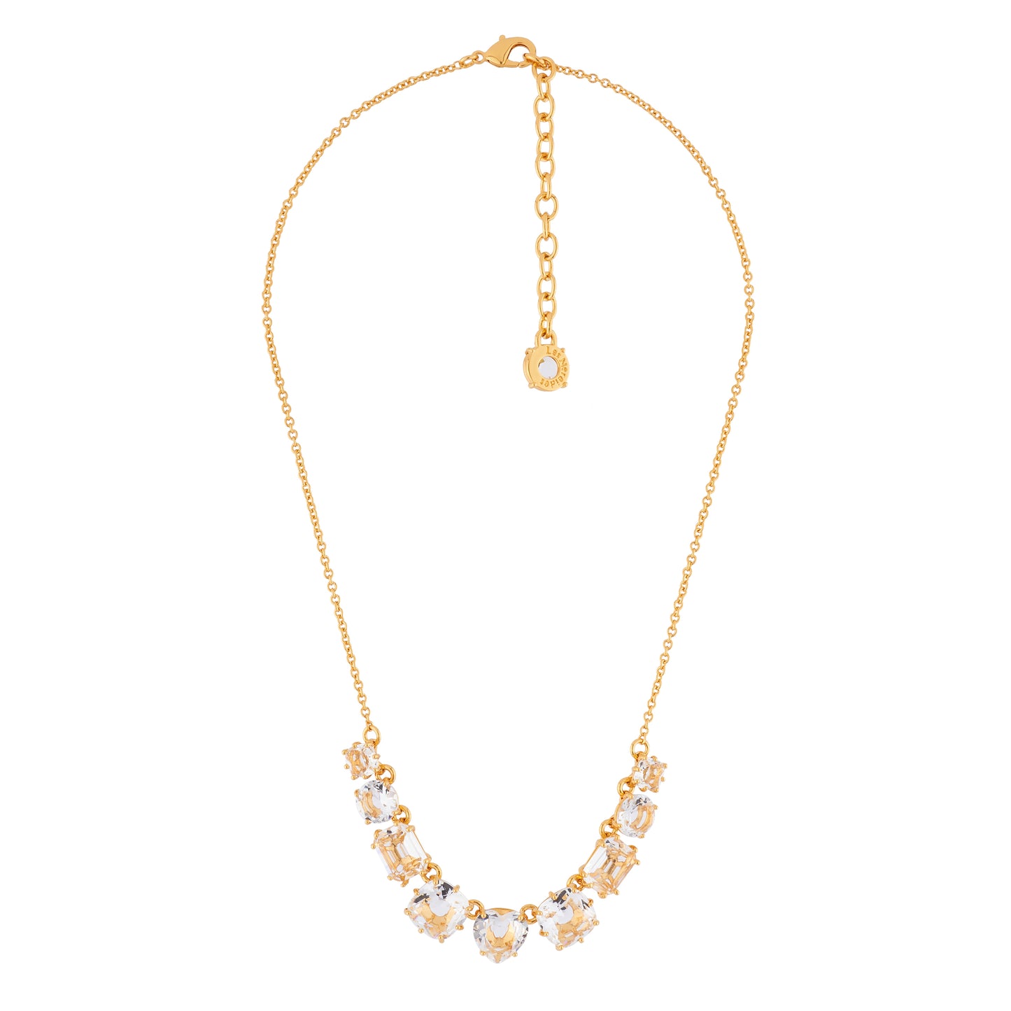 Crystal 9 Stones La Diamantine Thin Necklace | AILD3182