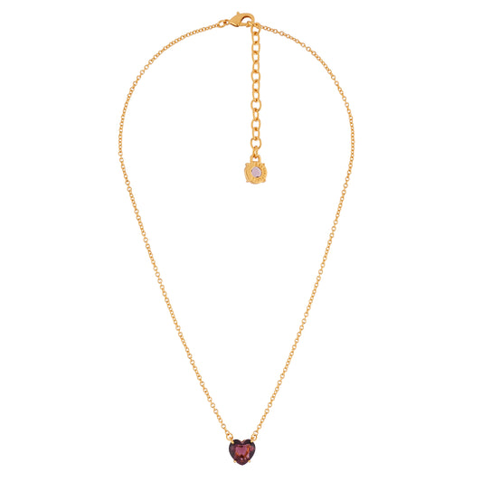 Plum Hearthstone La Diamantine Pendant Necklace