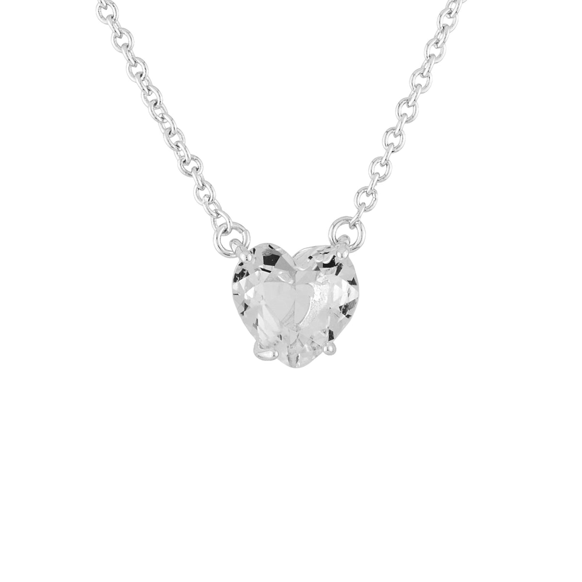 Silver Hearthstone La Diamantine Pendant Necklace | AILD3533
