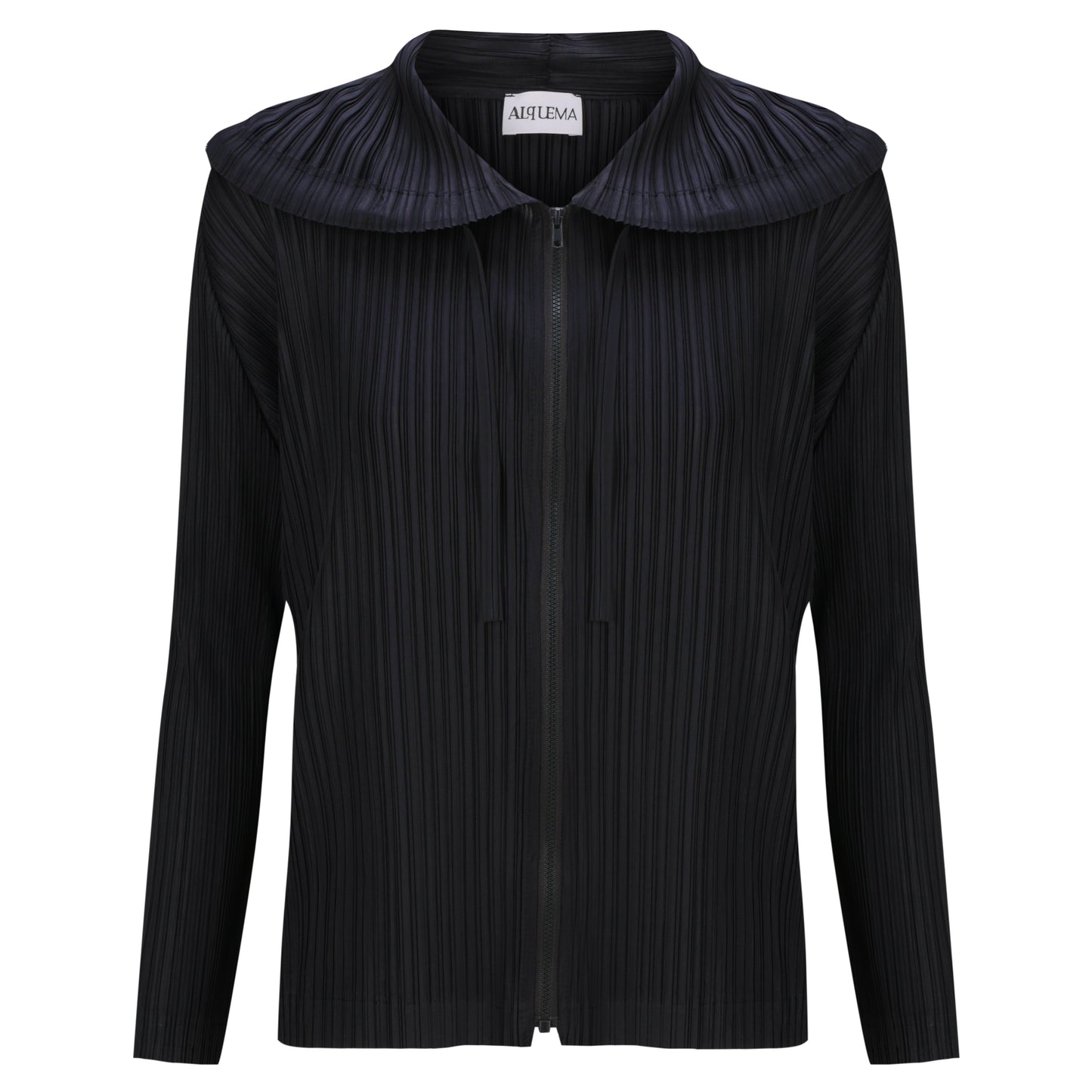 Simply Pleat Hoodie Jacket in Baritone Blue