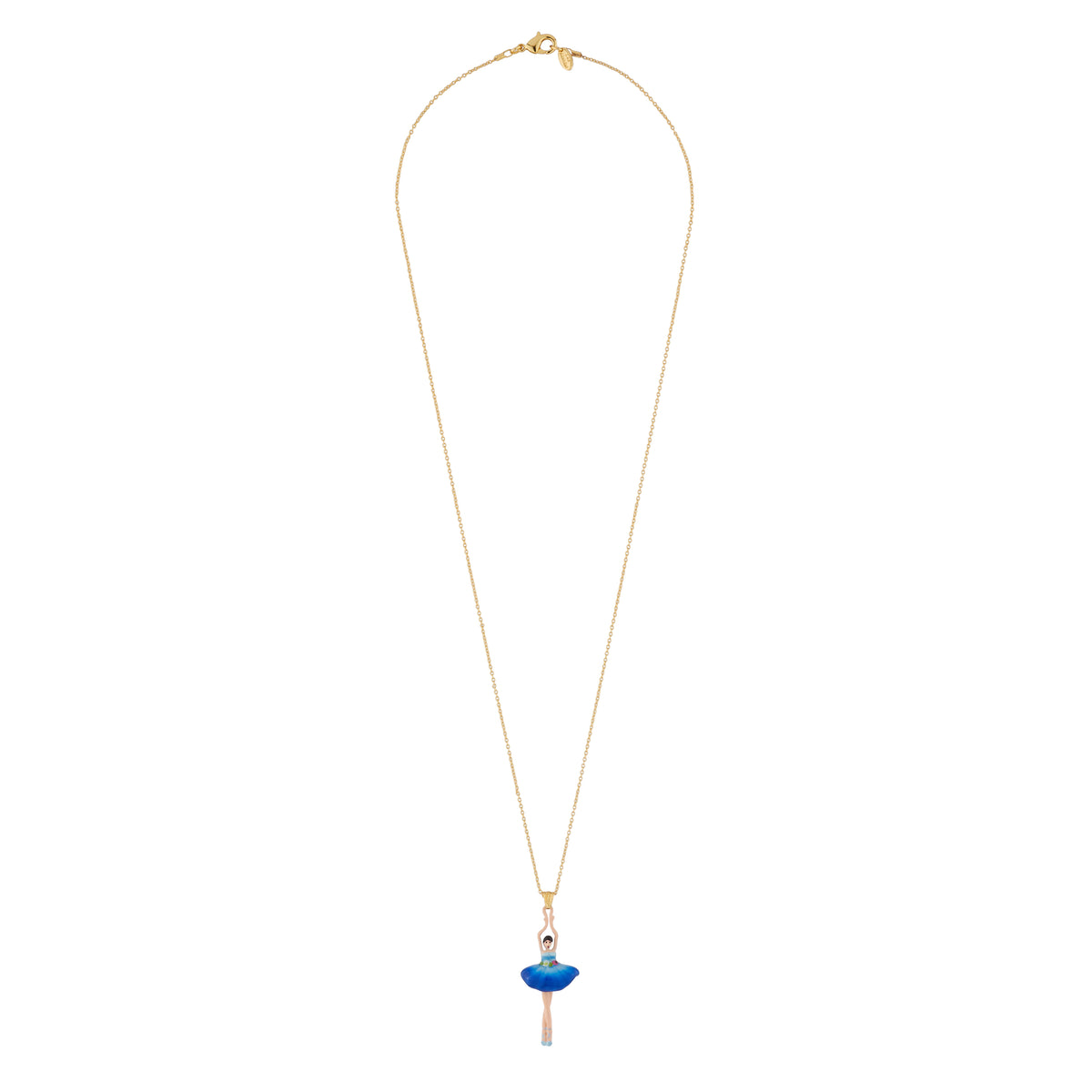 Pas De Deux Blue Gradient With Flowered Belt Necklace | AJDD3591