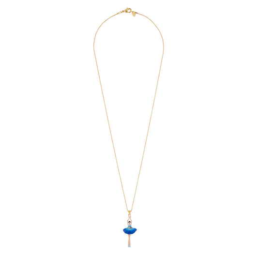 Pas de Deux Blue Gradient With Flowered Belt Necklace | Ajdd3591