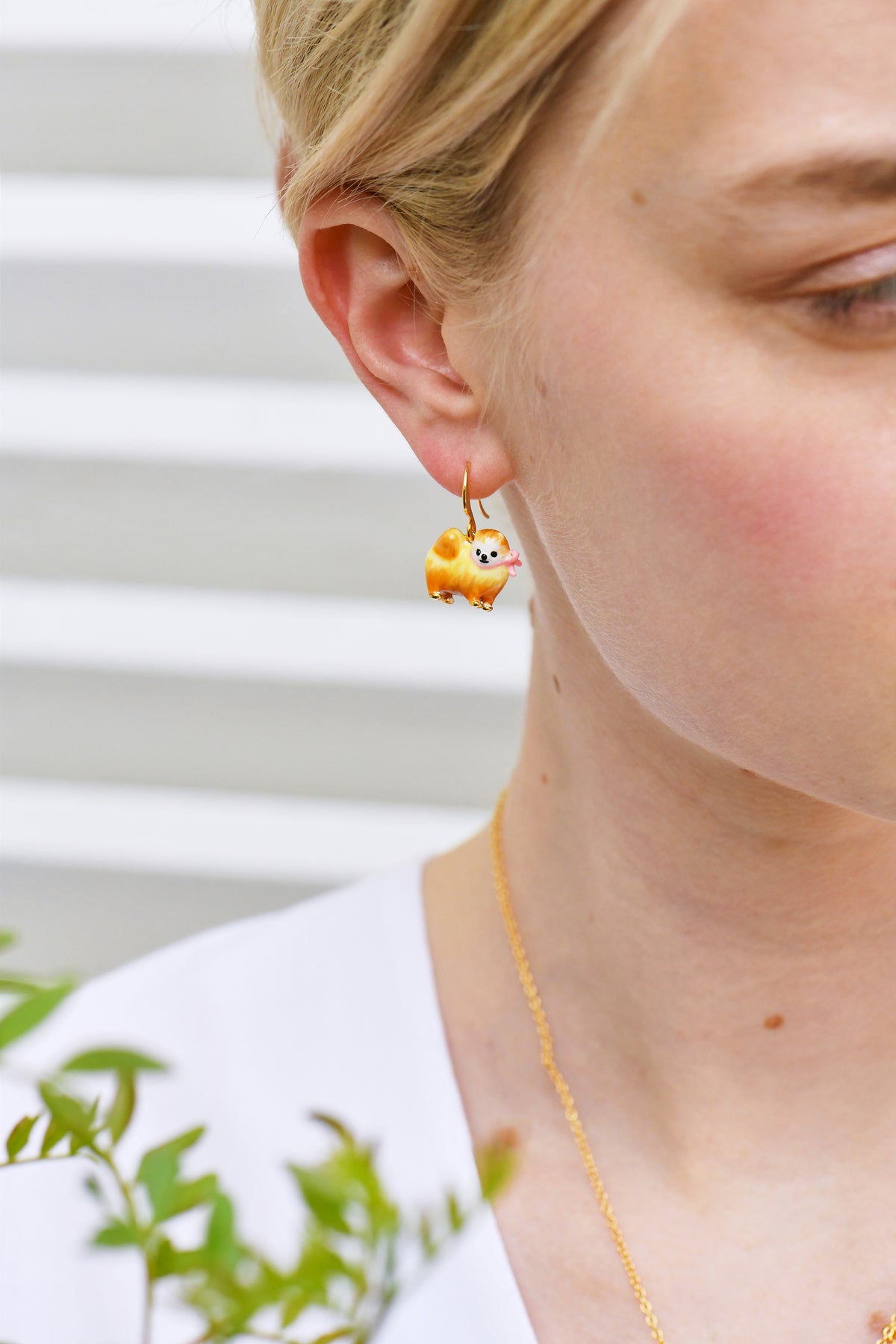 Brown Pomeranian Earrings | AKLA101