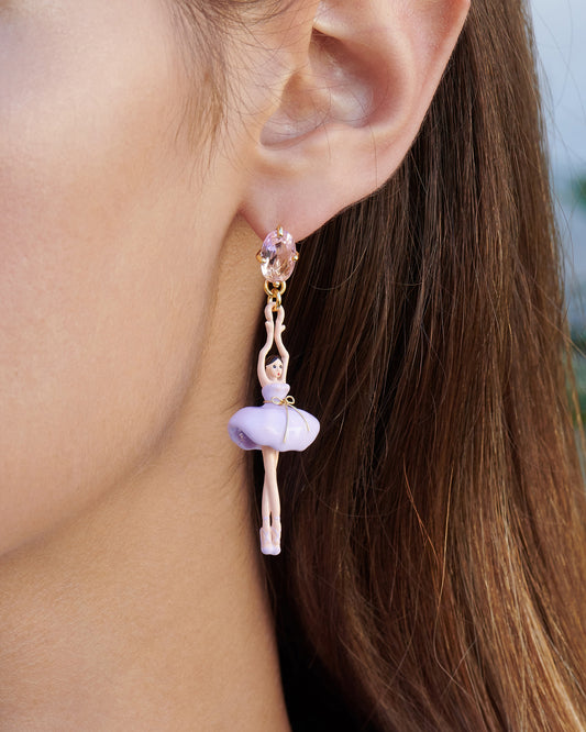 Lilac Ballerina Earrings