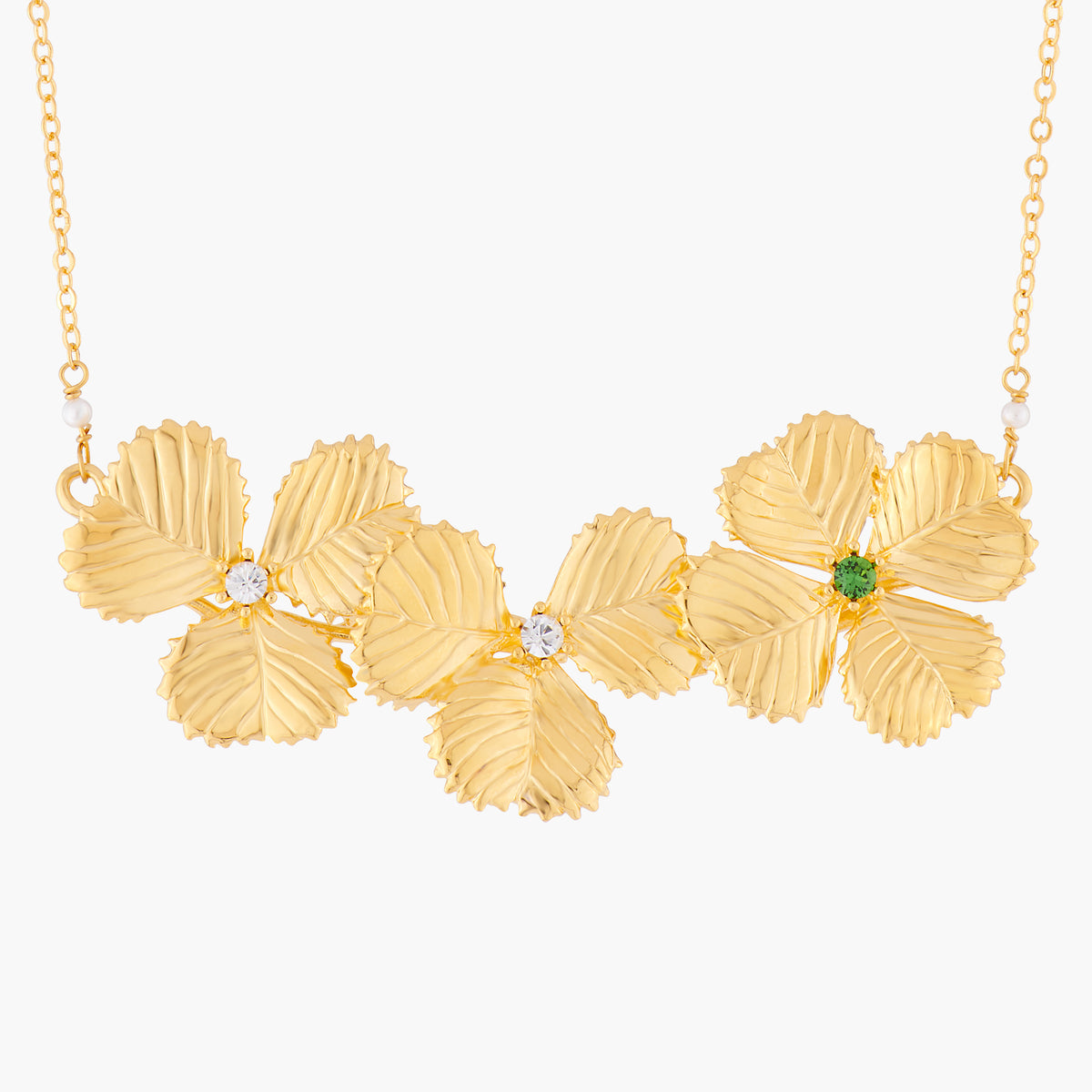 Three Clovers Collar Necklace | alfc3051
