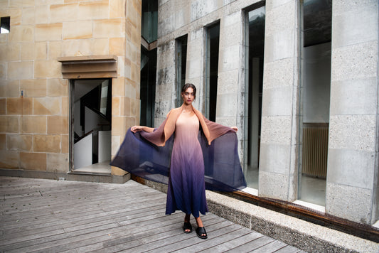 Alquema | Long Estrella Dress / Honey Gold Astral