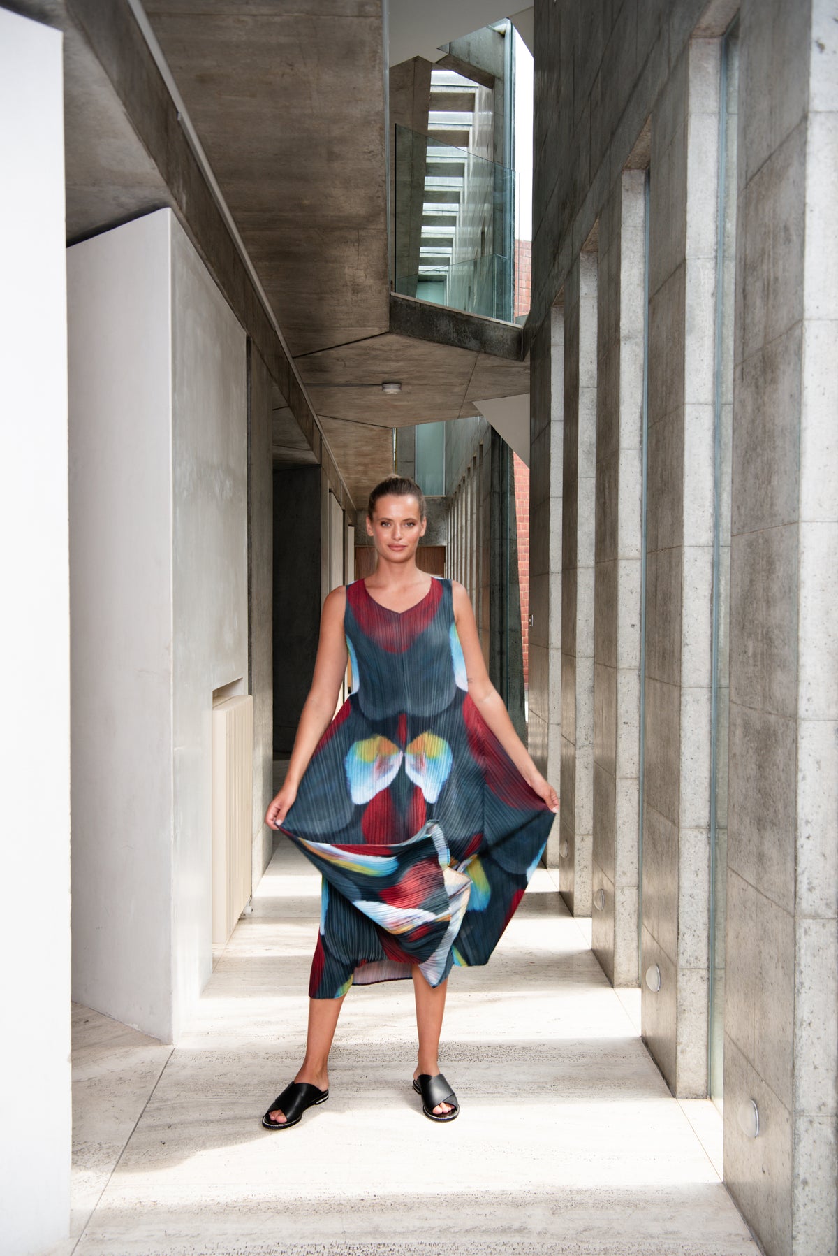 Alquema | Long Estrella Dress / Toucan