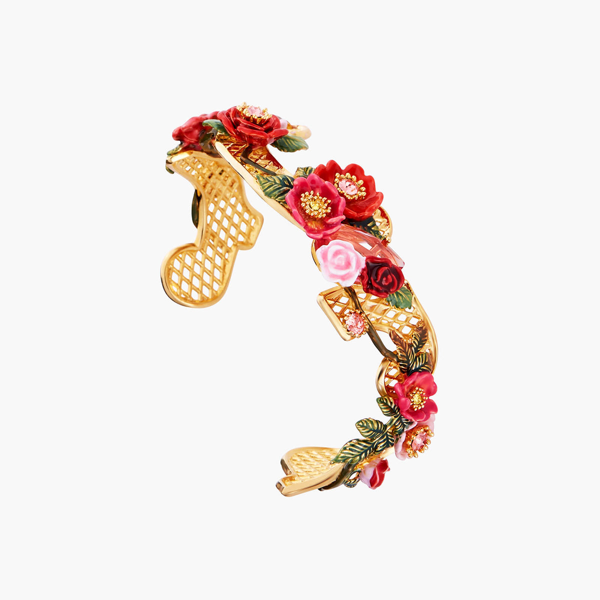 Antique And Wild Roses Bangle Bracelet | AMAR2011