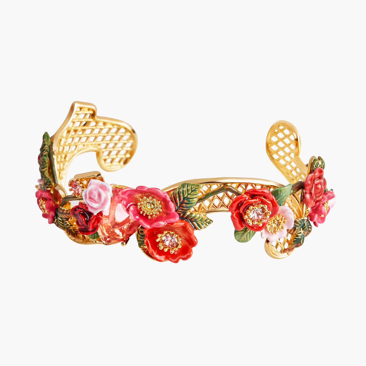 Antique And Wild Roses Bangle Bracelet | AMAR2011