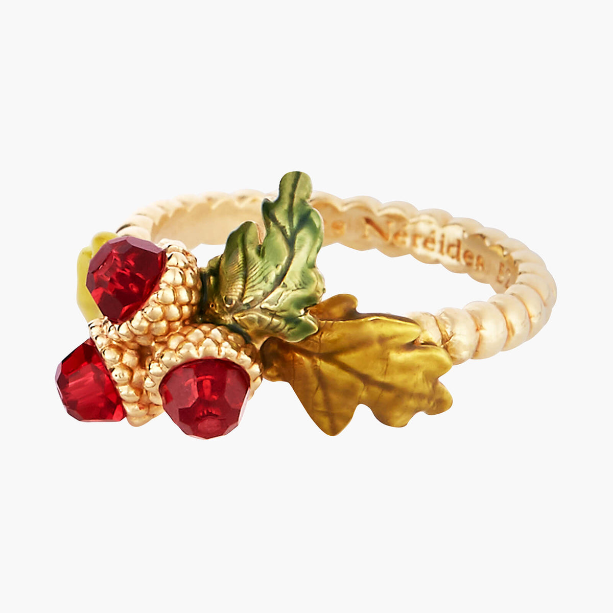 Acorn And Oak Tree Leaves Thin Rings | AMEF6031