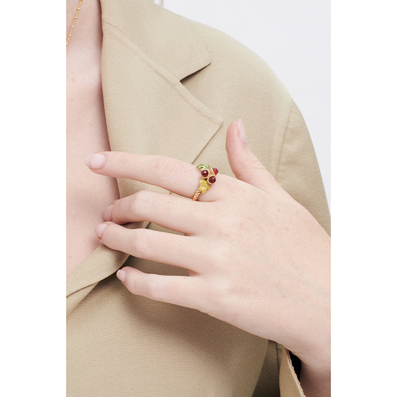 Acorn And Oak Tree Leaves Thin Rings | AMEF6031