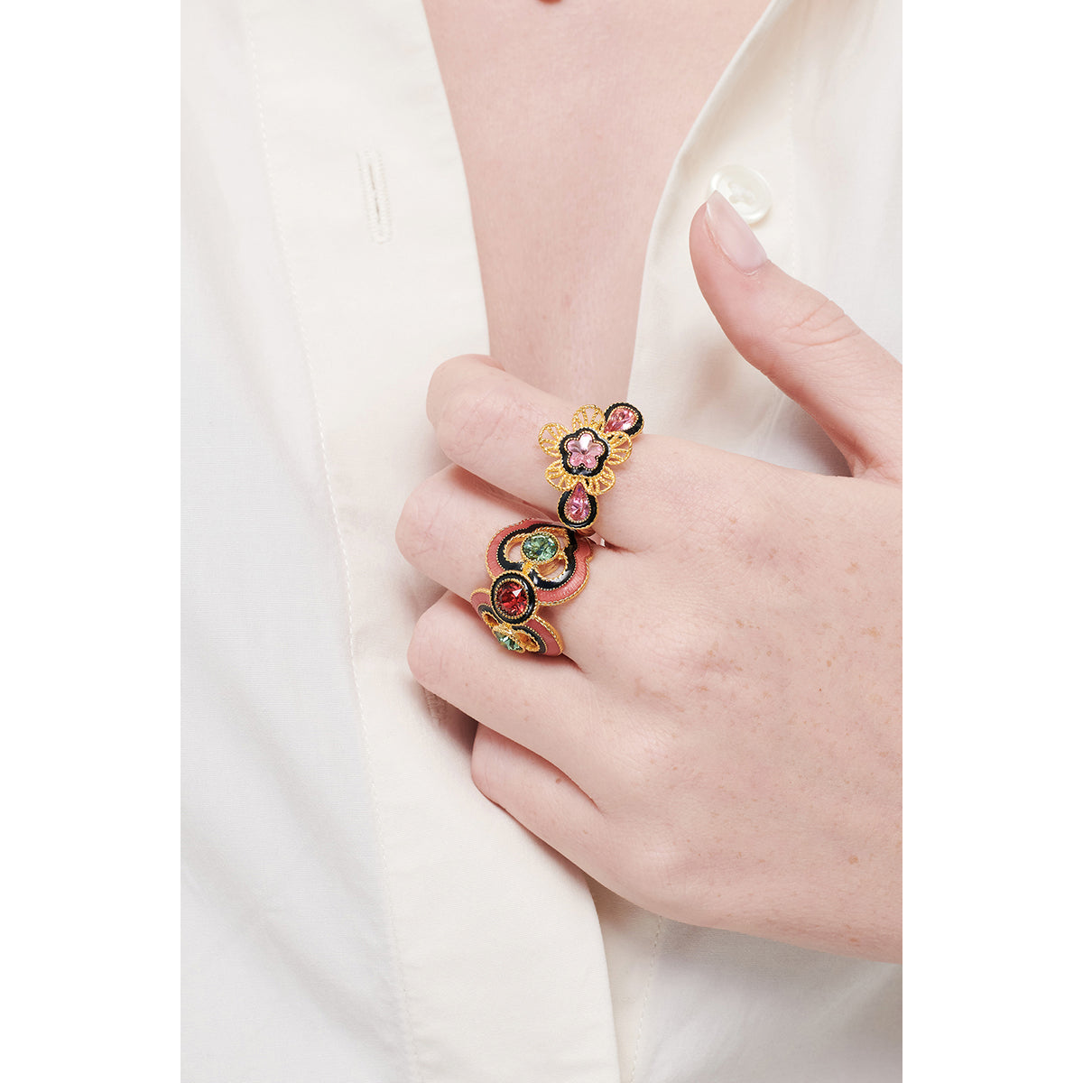 Indian Summer Cocktail Rings | AMEI6011