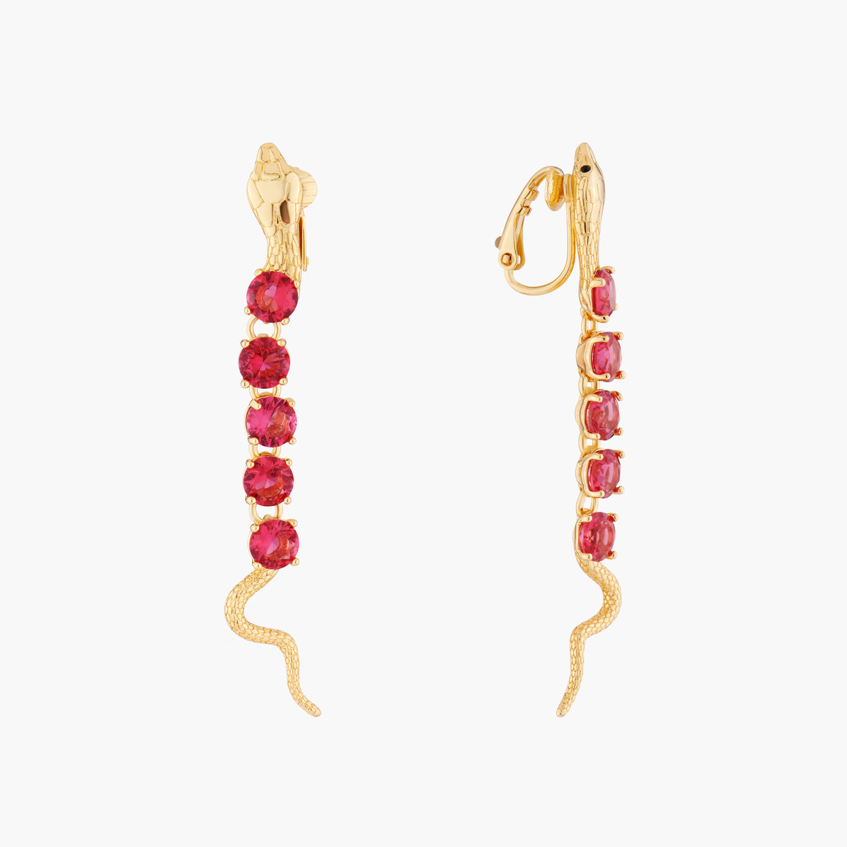 5 Stones Serpentine Earrings | AMLS1011