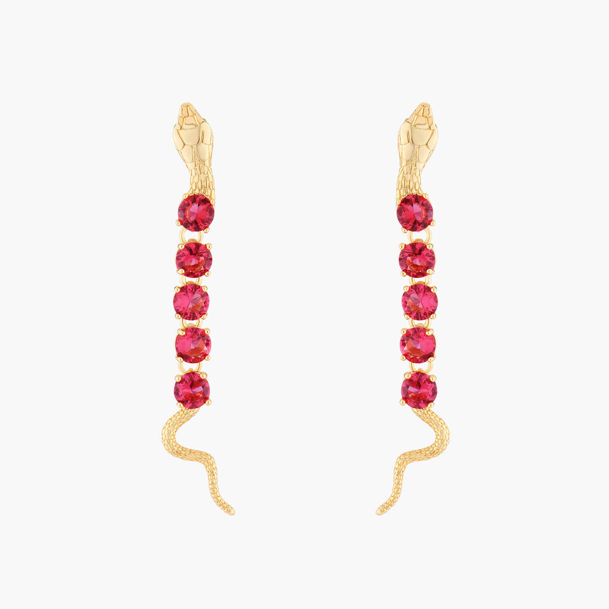 5 Stones Serpentine Earrings | AMLS1011