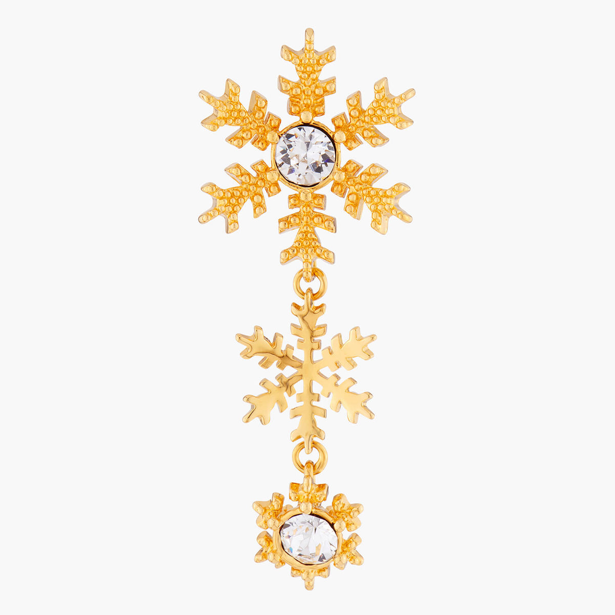 Golden Snowflakes Earrings | AMSC1011
