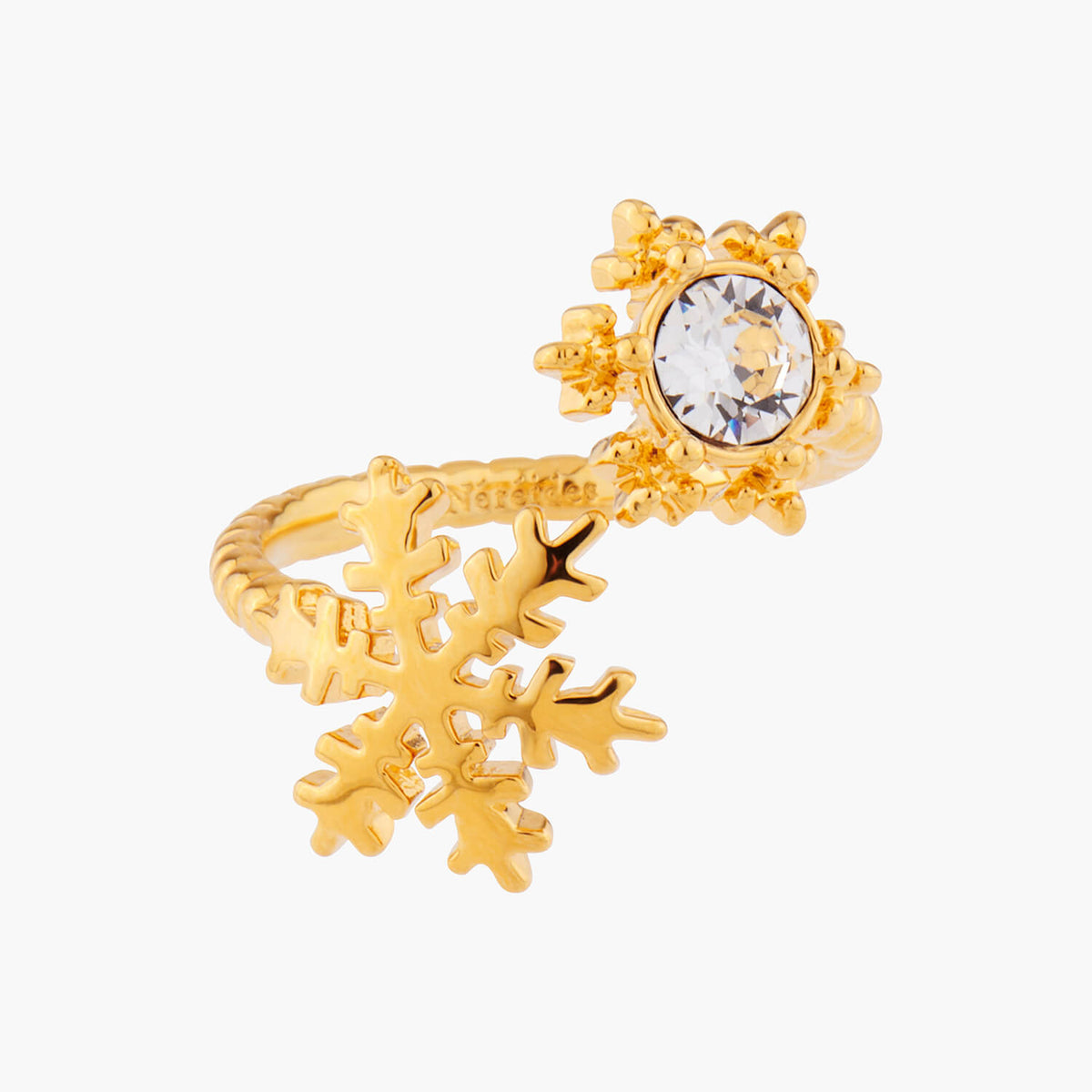 Golden Snowflakes Adjustable Rings | AMSC6021