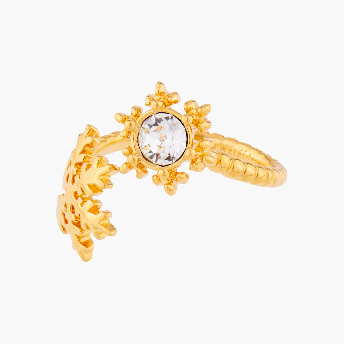 Golden Snowflakes Adjustable Rings | AMSC6021