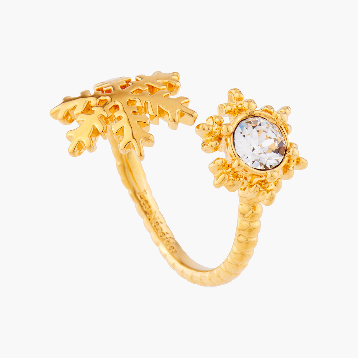 Golden Snowflakes Adjustable Rings | AMSC6021