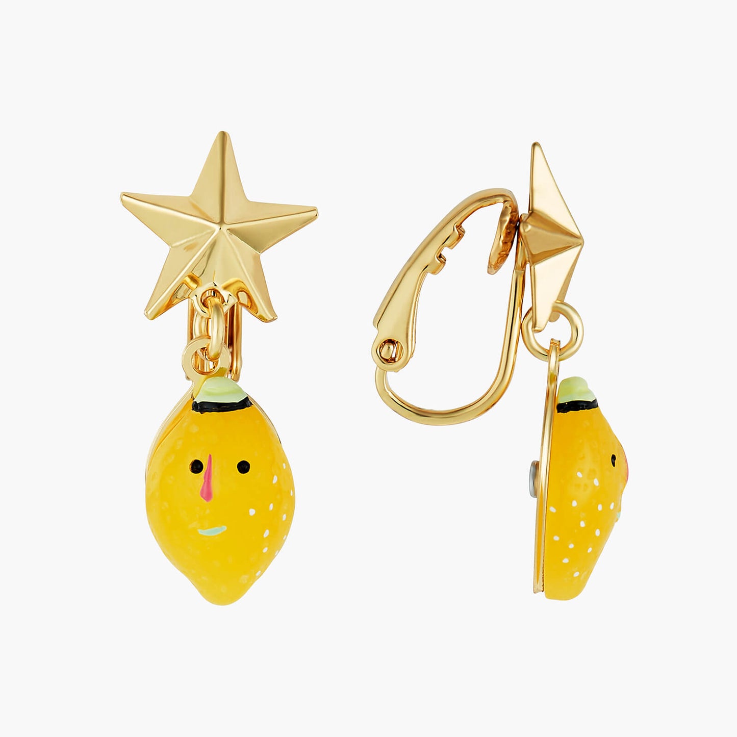 Fruit Circus Lemon And Stars Earrings