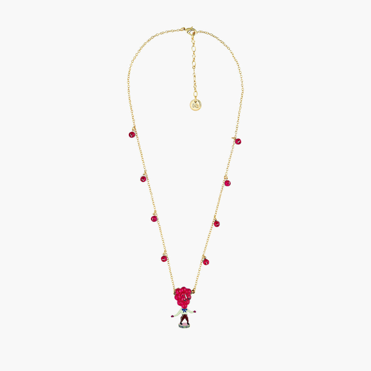 Fruit Circus Juggling Grapes Pendant Necklace | ANFC3041