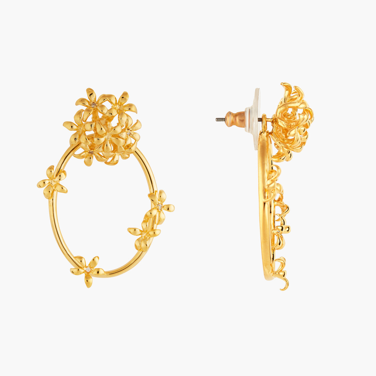 Star Jasmine Hoop Earrings | ANJA1041