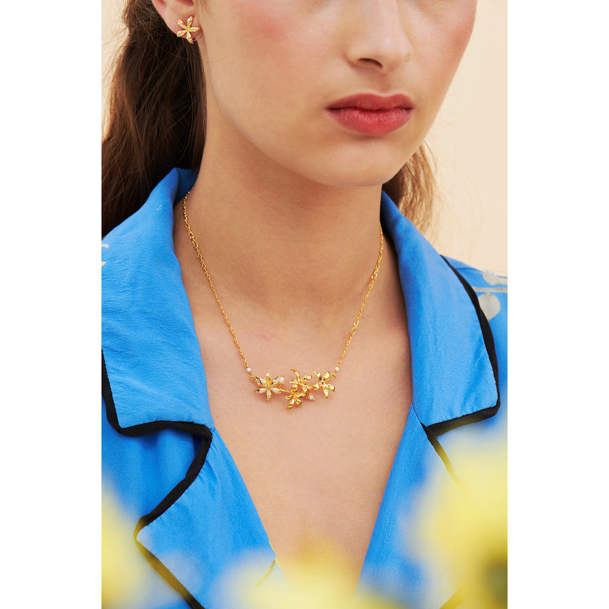 Star Jasmine Statement Necklace | ANJA3021