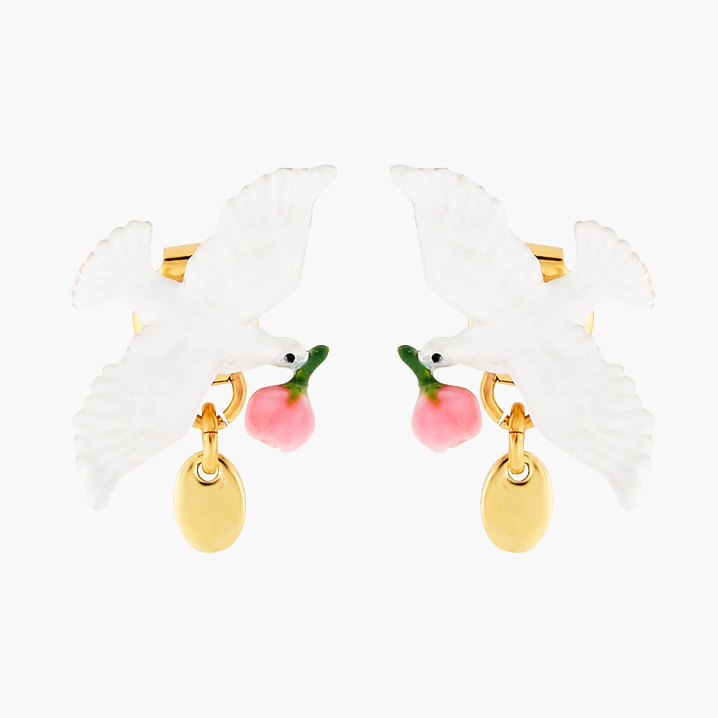 Peony And Dove Earrings | ANLA1051