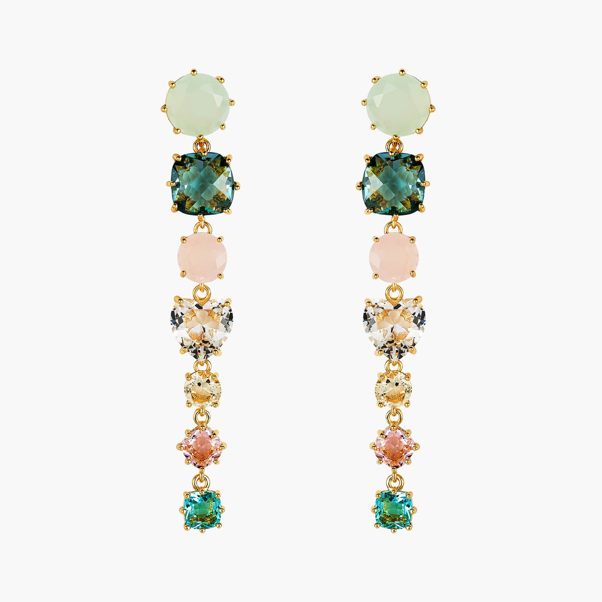 La Diamantine Acqua Azzurra 7 Stones Earrings | ANLD121/1